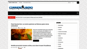 What Corrierelibero.it website looked like in 2020 (4 years ago)