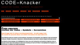 What Code-knacker.de website looked like in 2020 (4 years ago)