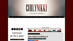 What Curlynikki.com website looked like in 2020 (4 years ago)