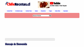What Chilerecetas.cl website looked like in 2020 (4 years ago)