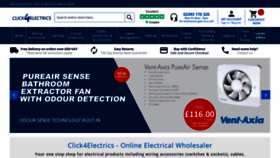 What Click4electrics.co.uk website looked like in 2020 (4 years ago)