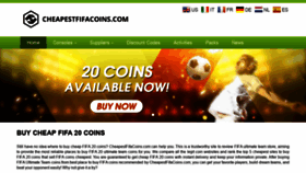What Cheapestfifacoins.com website looked like in 2020 (4 years ago)