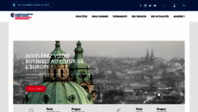 What Chambre.cz website looked like in 2020 (4 years ago)