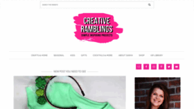What Creativeramblingsblog.com website looked like in 2020 (4 years ago)