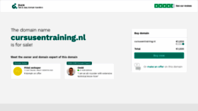What Cursusentraining.nl website looked like in 2020 (4 years ago)