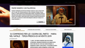 What Cantalamessa.org website looked like in 2020 (4 years ago)