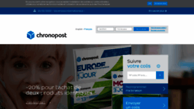 What Chronopost.fr website looked like in 2020 (4 years ago)