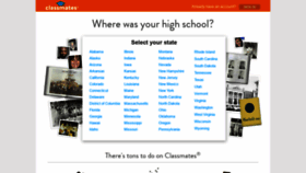What Classmates.com website looked like in 2020 (4 years ago)