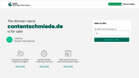 What Contentschmiede.de website looked like in 2020 (4 years ago)