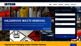 What Chemicalwaste.com.au website looked like in 2020 (4 years ago)