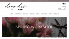What Chevychaseflorist.com website looked like in 2020 (4 years ago)