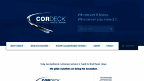 What Cordeck.com website looked like in 2020 (4 years ago)