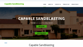 What Capablesandblasting.com website looked like in 2020 (4 years ago)