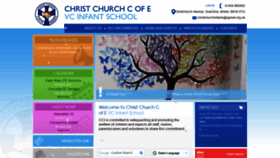 What Christchurchinfants.co.uk website looked like in 2020 (4 years ago)