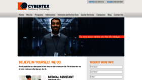 What Cybertex.edu website looked like in 2020 (4 years ago)