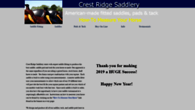 What Crestridgesaddlery.com website looked like in 2020 (4 years ago)