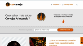 What Concerveja.com.br website looked like in 2020 (4 years ago)