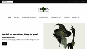 What Cactusembroidery.com website looked like in 2020 (4 years ago)