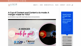 What Contentalamode.com website looked like in 2020 (4 years ago)