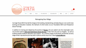 What Carriagehousebirth.com website looked like in 2020 (4 years ago)