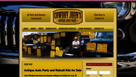 What Cowboyjohnsautoparts.com website looked like in 2020 (5 years ago)