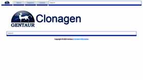 What Clonagen.com website looked like in 2020 (4 years ago)