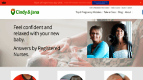 What Cindyandjana.com website looked like in 2020 (4 years ago)