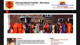 What Chinmayafairfield.org website looked like in 2020 (4 years ago)