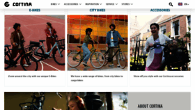What Cortinabikes.com website looked like in 2020 (4 years ago)