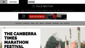 What Canberramarathon.com.au website looked like in 2020 (4 years ago)