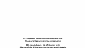 What Ccc-ingredients.com website looked like in 2020 (4 years ago)