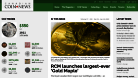 What Canadiancoinnews.com website looked like in 2020 (4 years ago)