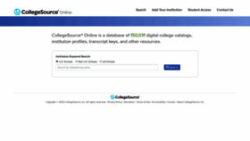 What Collegesource.org website looked like in 2020 (4 years ago)