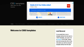 What Css3templates.co.uk website looked like in 2020 (4 years ago)