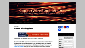What Copperwiresuppliers.net website looked like in 2020 (4 years ago)