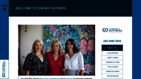 What Cheneysuthers.com.au website looked like in 2020 (4 years ago)