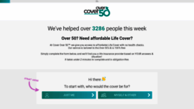 What Coverover50.co.uk website looked like in 2020 (4 years ago)