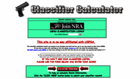 What Classifiercalc.com website looked like in 2020 (4 years ago)