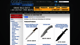 What Coldsteel-uk.com website looked like in 2020 (4 years ago)