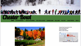 What Chesterbowl.org website looked like in 2020 (4 years ago)
