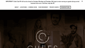 What Chefsclub.com website looked like in 2020 (4 years ago)