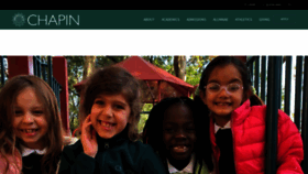 What Chapin.edu website looked like in 2020 (4 years ago)