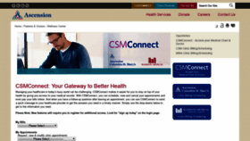 What Csmconnect.org website looked like in 2020 (4 years ago)