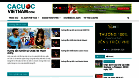 What Cacuocvietnam.com website looked like in 2020 (4 years ago)