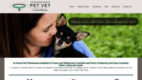 What Compassionatepetvet.com website looked like in 2020 (4 years ago)
