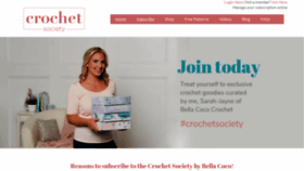 What Crochetsociety.co.uk website looked like in 2020 (4 years ago)