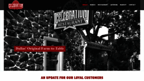 What Celebrationrestaurant.com website looked like in 2020 (4 years ago)