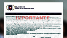 What Colegiochile.cl website looked like in 2020 (4 years ago)