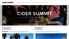 What Cidersummitnw.com website looked like in 2020 (4 years ago)