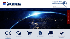 What Conformance.co.uk website looked like in 2020 (4 years ago)